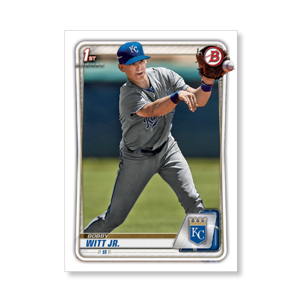 Bobby Witt Jr. 2020 Bowman Baseball Paper Prospects Poster # to 99- artbble-pos-20bwbb-2004-s