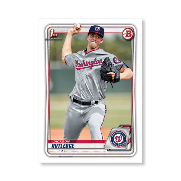 Jackson Rutledge 2020 Bowman Baseball Paper Prospects Poster # to 99- artbble-pos-20bwbb-2005-s