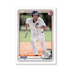 Riley Greene 2020 Bowman Baseball Paper Prospects Poster # to 99- artbble-pos-20bwbb-2008-s