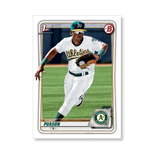 Robert Puason 2020 Bowman Baseball Paper Prospects Poster # to 99- artbble-pos-20bwbb-2029-s