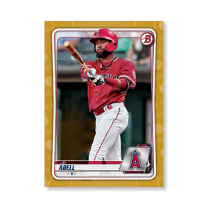 Jo Adell 2020 Bowman Baseball Paper Prospects Poster Gold Ed. # to 1- artbble-pos-20bwbb-2032-gold-s