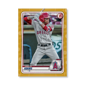 Jordyn Adams 2020 Bowman Baseball Paper Prospects Poster Gold Ed. # to 1- artbble-pos-20bwbb-2033-gold-s