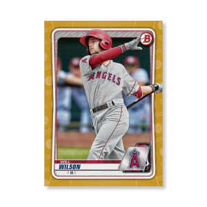 Will Wilson 2020 Bowman Baseball Paper Prospects Poster Gold Ed. # to 1- artbble-pos-20bwbb-2034-gold-s