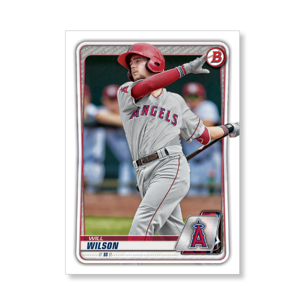 Will Wilson 2020 Bowman Baseball Paper Prospects Poster # to 99- artbble-pos-20bwbb-2034-s