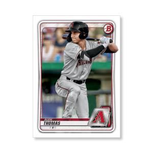 Alek Thomas 2020 Bowman Baseball Paper Prospects Poster # to 99- artbble-pos-20bwbb-2035-s