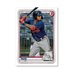Cristian Pache 2020 Bowman Baseball Paper Prospects Poster # to 99- artbble-pos-20bwbb-2038-s