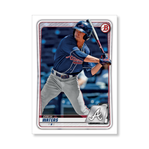 Drew Waters 2020 Bowman Baseball Paper Prospects Poster # to 99- artbble-pos-20bwbb-2039-s