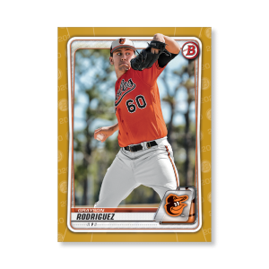 Grayson Rodriguez 2020 Bowman Baseball Paper Prospects Poster Gold Ed. # to 1- artbble-pos-20bwbb-2042-gold-s