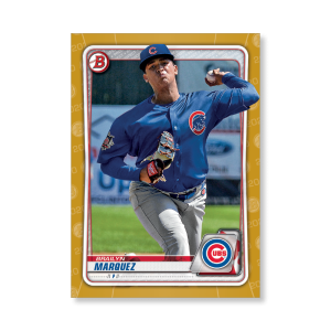 Brailyn Marquez 2020 Bowman Baseball Paper Prospects Poster Gold Ed. # to 1- artbble-pos-20bwbb-2050-gold-s
