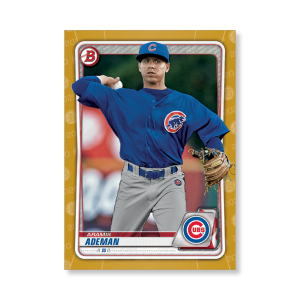 Aramis Ademan 2020 Bowman Baseball Paper Prospects Poster Gold Ed. # to 1- artbble-pos-20bwbb-2051-gold-s