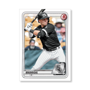 Nick Madrigal 2020 Bowman Baseball Paper Prospects Poster # to 99- artbble-pos-20bwbb-2053-s
