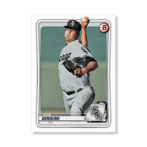 Dane Dunning 2020 Bowman Baseball Paper Prospects Poster # to 99- artbble-pos-20bwbb-2054-s