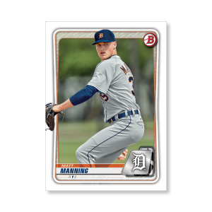 Matt Manning 2020 Bowman Baseball Paper Prospects Poster # to 99- artbble-pos-20bwbb-2065-s
