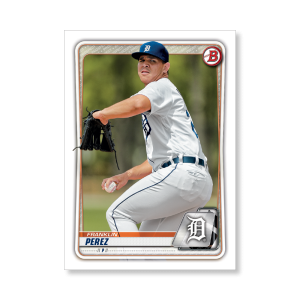 Franklin Perez 2020 Bowman Baseball Paper Prospects Poster # to 99- artbble-pos-20bwbb-2066-s