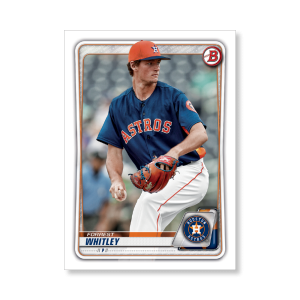 Forrest Whitley 2020 Bowman Baseball Paper Prospects Poster # to 99- artbble-pos-20bwbb-2068-s