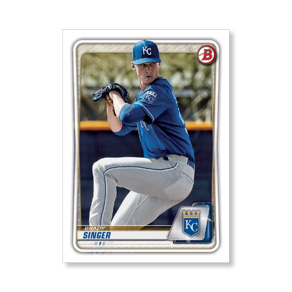 Brady Singer 2020 Bowman Baseball Paper Prospects Poster # to 99- artbble-pos-20bwbb-2071-s
