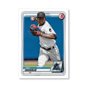 Jazz Chisholm 2020 Bowman Baseball Paper Prospects Poster # to 99- artbble-pos-20bwbb-2079-s