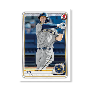 Tristen Lutz 2020 Bowman Baseball Paper Prospects Poster # to 99- artbble-pos-20bwbb-2081-s