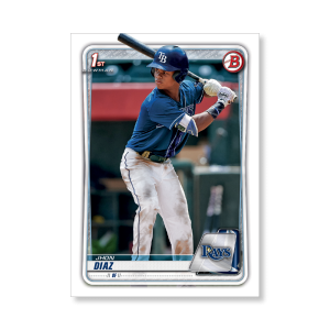 Jhon Diaz 2020 Bowman Baseball Paper Prospects Poster # to 99- artbble-pos-20bwbb-2089-s
