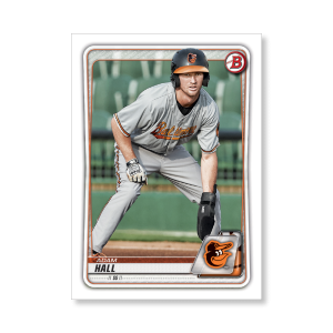 Adam Hall 2020 Bowman Baseball Paper Prospects Poster # to 99- artbble-pos-20bwbb-2100-s