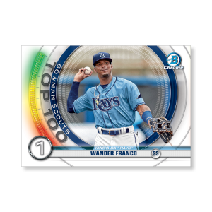 Wander Franco 2020 Bowman Baseball Bowman Scouts Top 100 Poster # to 99- artbble-pos-20bwbb-2401-s