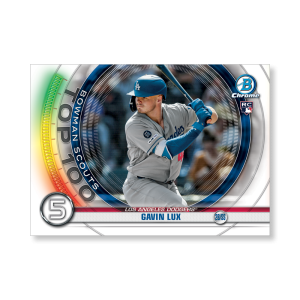 Gavin Lux 2020 Bowman Baseball Bowman Scouts Top 100 Poster # to 99- artbble-pos-20bwbb-2405-s