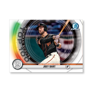 Joey Bart 2020 Bowman Baseball Bowman Scouts Top 100 Poster # to 99- artbble-pos-20bwbb-2409-s
