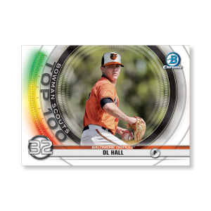 DL Hall 2020 Bowman Baseball Bowman Scouts Top 100 Poster # to 99- artbble-pos-20bwbb-2432-s