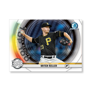 Mitch Keller 2020 Bowman Baseball Bowman Scouts Top 100 Poster # to 99- artbble-pos-20bwbb-2438-s