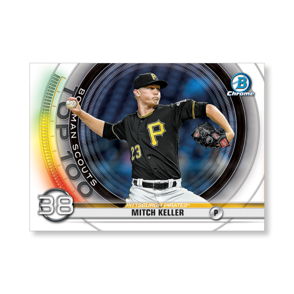 Mitch Keller 2020 Bowman Baseball Bowman Scouts Top 100 Poster # to 99- artbble-pos-20bwbb-2438-s