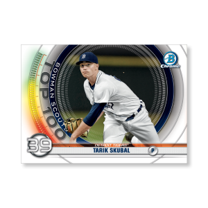 Tarik Skubal 2020 Bowman Baseball Bowman Scouts Top 100 Poster # to 99- artbble-pos-20bwbb-2439-s
