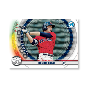 Triston Casas 2020 Bowman Baseball Bowman Scouts Top 100 Poster # to 99- artbble-pos-20bwbb-2452-s