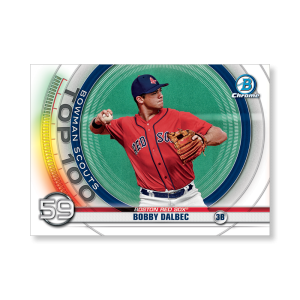 Bobby Dalbec 2020 Bowman Baseball Bowman Scouts Top 100 Poster # to 99- artbble-pos-20bwbb-2459-s