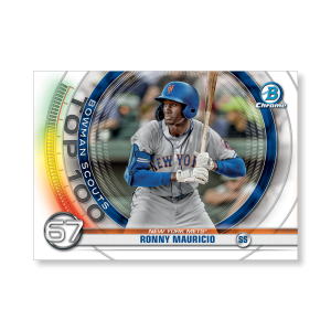 Ronny Mauricio 2020 Bowman Baseball Bowman Scouts Top 100 Poster # to 99- artbble-pos-20bwbb-2467-s