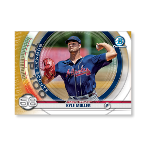 Kyle Muller 2020 Bowman Baseball Bowman Scouts Top 100 Poster Gold Ed. # to 1- artbble-pos-20bwbb-2468-gold-s