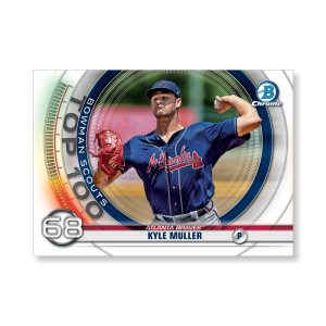Kyle Muller 2020 Bowman Baseball Bowman Scouts Top 100 Poster # to 99- artbble-pos-20bwbb-2468-s