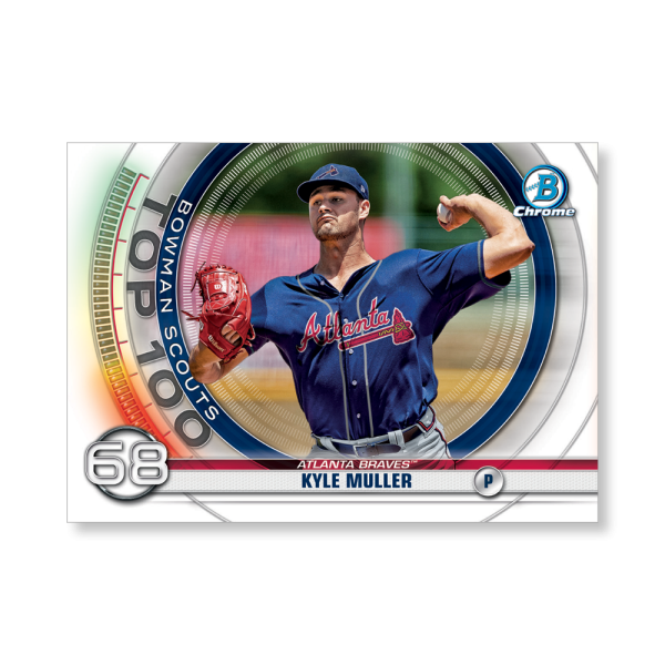 Kyle Muller 2020 Bowman Baseball Bowman Scouts Top 100 Poster # to 99- artbble-pos-20bwbb-2468-s