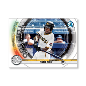 Oneil Cruz 2020 Bowman Baseball Bowman Scouts Top 100 Poster # to 99- artbble-pos-20bwbb-2469-s
