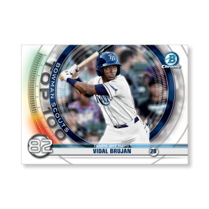 Vidal Brujan 2020 Bowman Baseball Bowman Scouts Top 100 Poster # to 99- artbble-pos-20bwbb-2482-s
