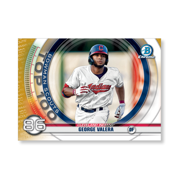 George Valera 2020 Bowman Baseball Bowman Scouts Top 100 Poster Gold Ed. # to 1- artbble-pos-20bwbb-2486-gold-s