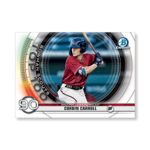 Corbin Carroll 2020 Bowman Baseball Bowman Scouts Top 100 Poster # to 99- artbble-pos-20bwbb-2490-s