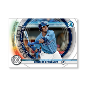 Ronaldo Hernandez 2020 Bowman Baseball Bowman Scouts Top 100 Poster # to 99- artbble-pos-20bwbb-2500-s