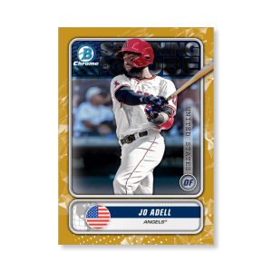 Jo Adell 2020 Bowman Baseball Spanning The Globe Poster Gold Ed. # to 1- artbble-pos-20bwbb-2605-gold-s