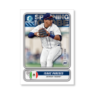 Isaac Paredes 2020 Bowman Baseball Spanning The Globe Poster # to 99- artbble-pos-20bwbb-2611-s
