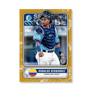 Ronaldo Hernandez 2020 Bowman Baseball Spanning The Globe Poster Gold Ed. # to 1- artbble-pos-20bwbb-2614-gold-s