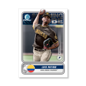 Luis Patino 2020 Bowman Baseball Spanning The Globe Poster # to 99- artbble-pos-20bwbb-2615-s