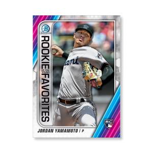 Jordan Yamamoto 2020 Bowman Baseball ROY Favorites Poster # to 99- artbble-pos-20bwbb-2710-s
