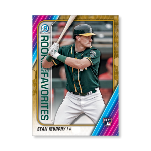 Sean Murphy 2020 Bowman Baseball ROY Favorites Poster Gold Ed. # to 1- artbble-pos-20bwbb-2713-gold-s
