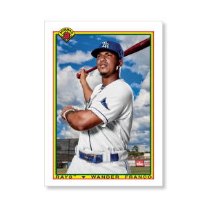 Wander Franco 2020 Bowman Baseball 1990 Bowman Poster # to 99- artbble-pos-20bwbb-2801-s