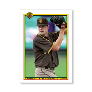 MacKenzie Gore 2020 Bowman Baseball 1990 Bowman Poster # to 99- artbble-pos-20bwbb-2804-s